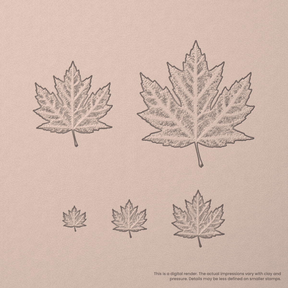 Maple Leaf Stamps - Photo Textured
