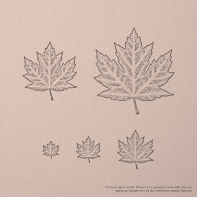Maple Leaf Stamps - Photo Textured