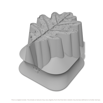 White Oak Leaf Stamps - Photo Textured