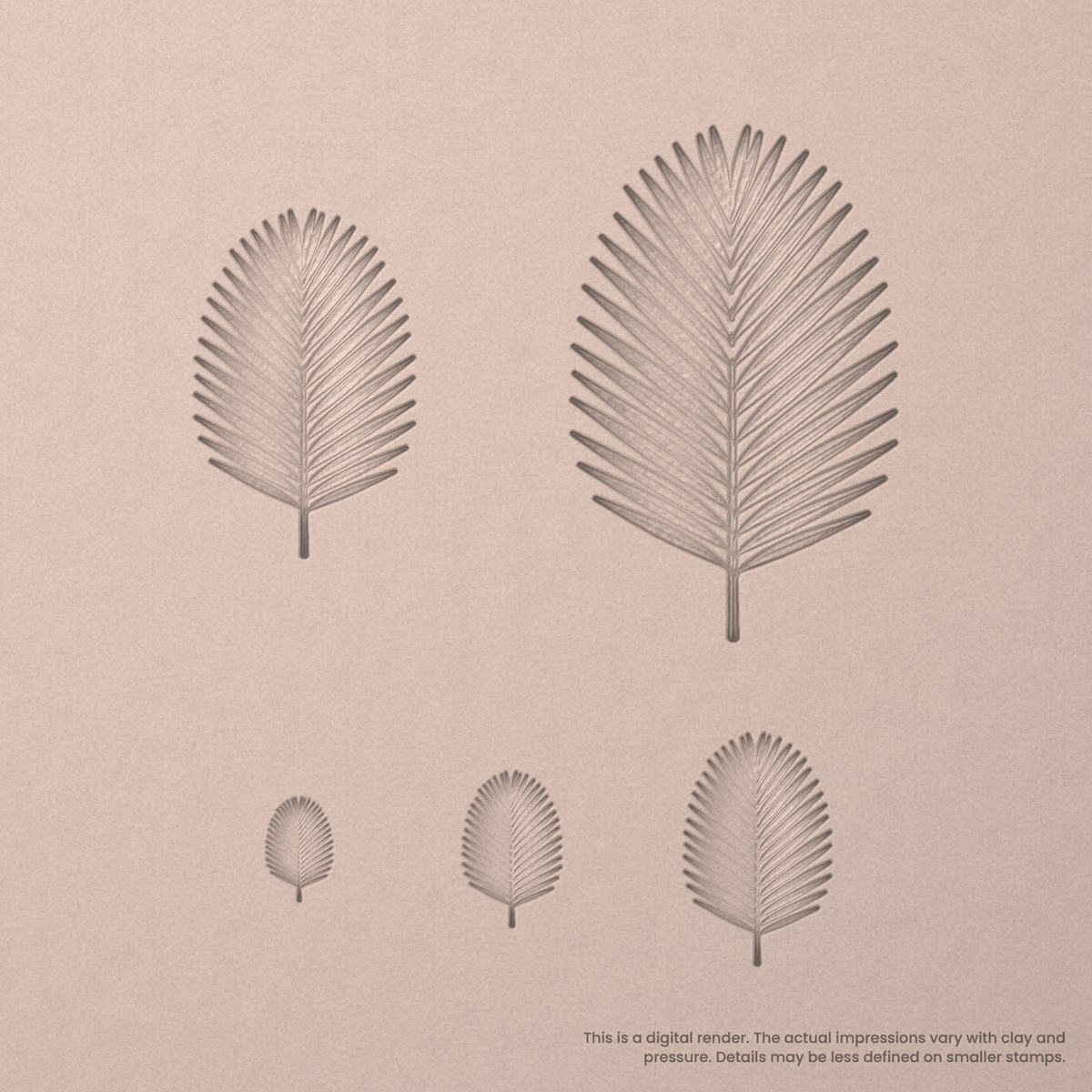 Palm Leaf Stamps - Photo Textured