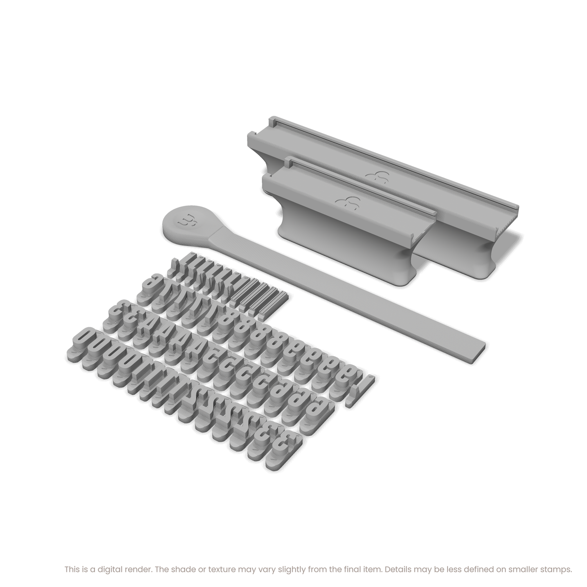 Anton Regular | Font Rail Stamp Sets | Letters, Numbers, and Symbols - Ceramind® Tools