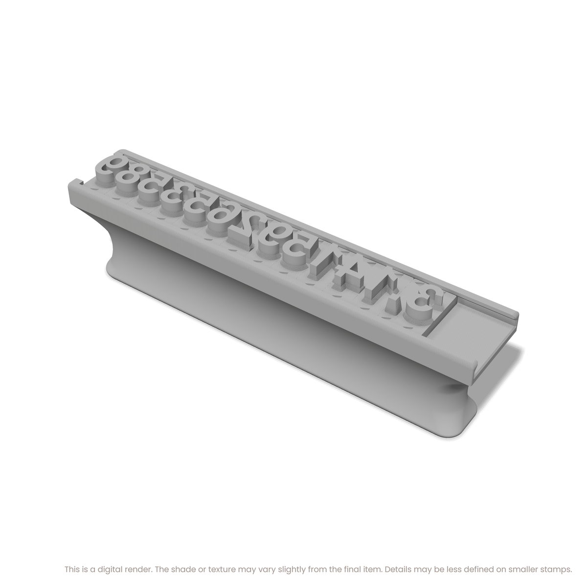 Arial Bold | Font Rail Stamp Sets | Letters, Numbers, and Symbols - Ceramind® Tools