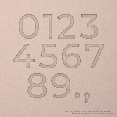 Montserrat | Font Rail Stamp Sets | Letters, Numbers, and Symbols - Ceramind® Tools