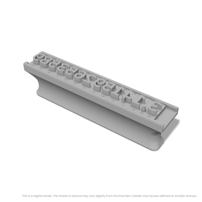 Nunito | Font Rail Stamp Sets | Letters, Numbers, and Symbols - Ceramind® Tools