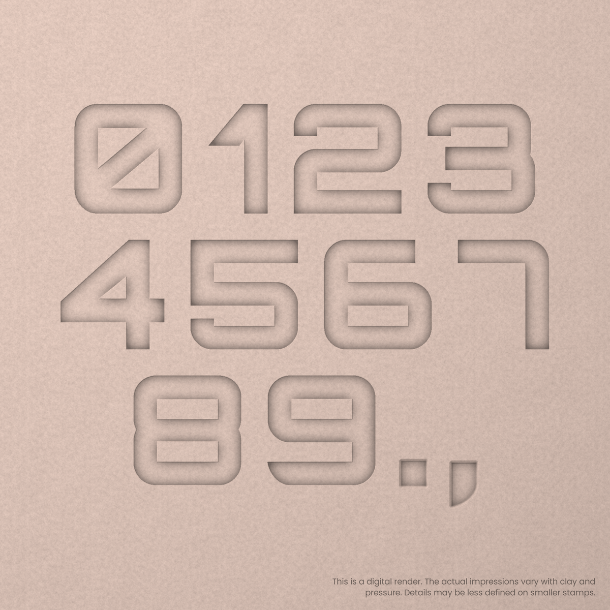 Orbitron | Font Rail Stamp Sets | Letters, Numbers, and Symbols - Ceramind® Tools