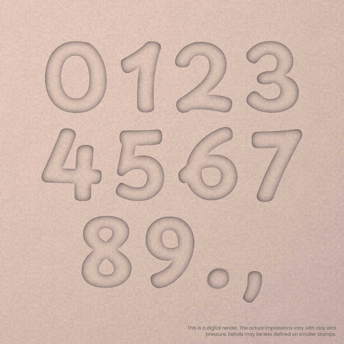 Playpen Sans | Font Rail Stamp Sets | Letters, Numbers, and Symbols - Ceramind® Tools