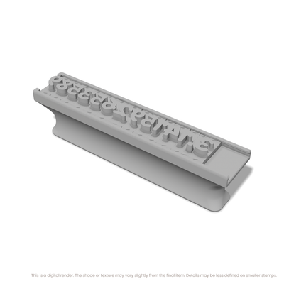 Playpen Sans | Font Rail Stamp Sets | Letters, Numbers, and Symbols - Ceramind® Tools