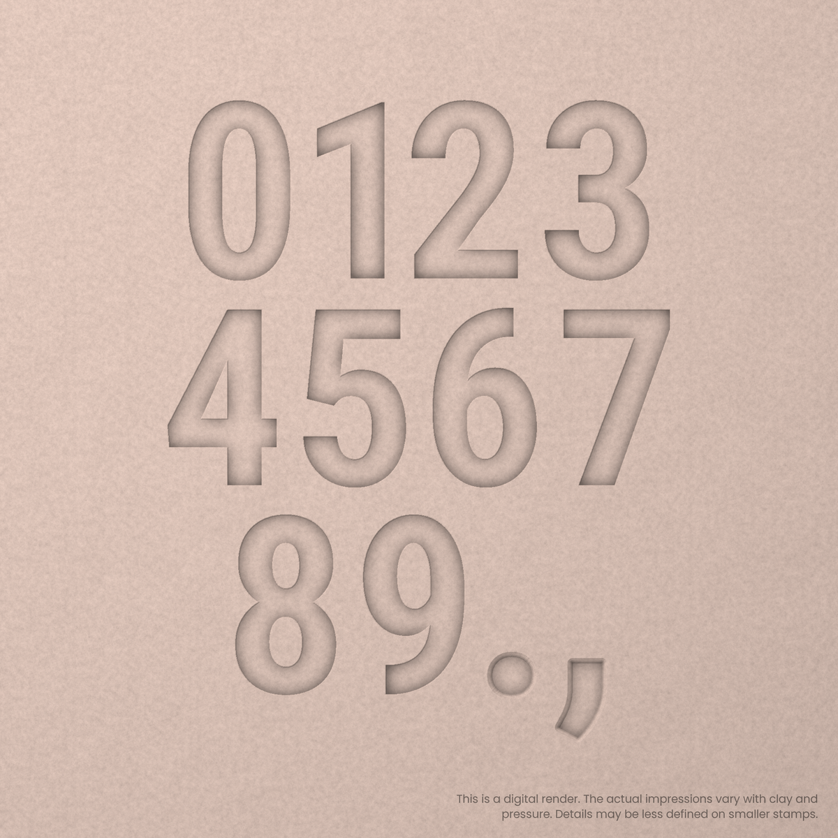Roboto Condensed | Font Rail Stamp Sets | Letters, Numbers, and Symbols - Ceramind® Tools