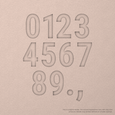 Roboto Condensed | Font Rail Stamp Sets | Letters, Numbers, and Symbols - Ceramind® Tools