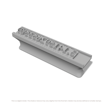 Times New Roman | Font Rail Stamp Sets | Letters, Numbers, and Symbols - Ceramind® Tools
