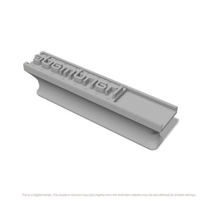 Audiowide | Font Rail Stamp Sets | Letters, Numbers, and Symbols - Ceramind® Tools
