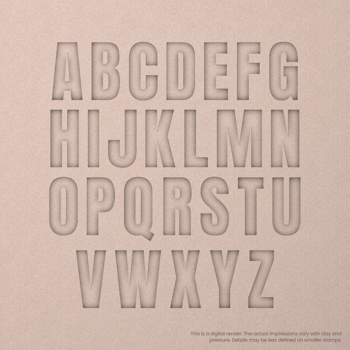 Anton Regular | Font Rail Stamp Sets | Letters, Numbers, and Symbols - Ceramind® Tools