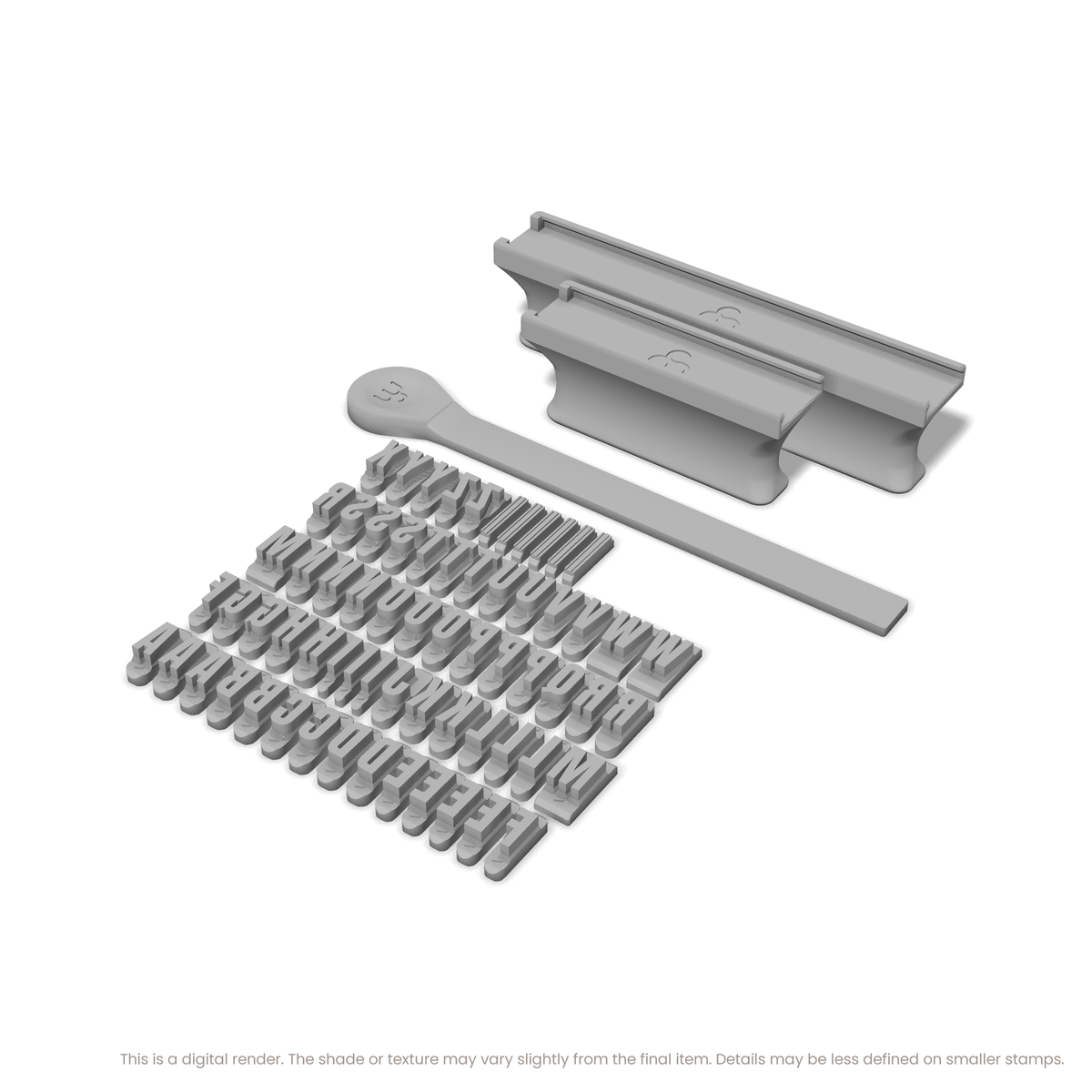 Anton Regular | Font Rail Stamp Sets | Letters, Numbers, and Symbols - Ceramind® Tools