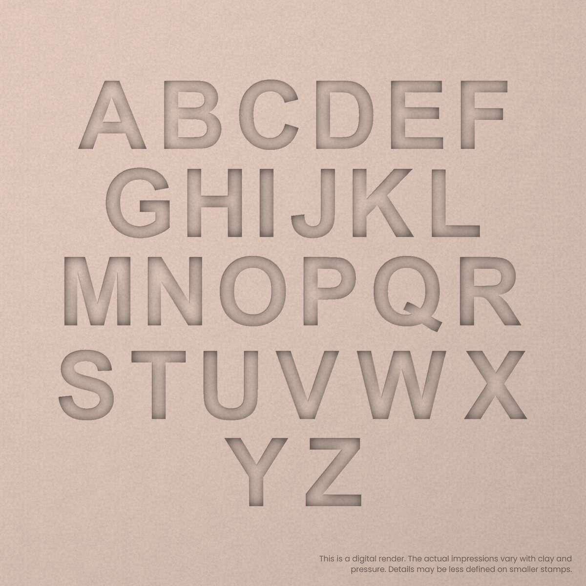 Arial Bold | Font Rail Stamp Sets | Letters, Numbers, and Symbols - Ceramind® Tools
