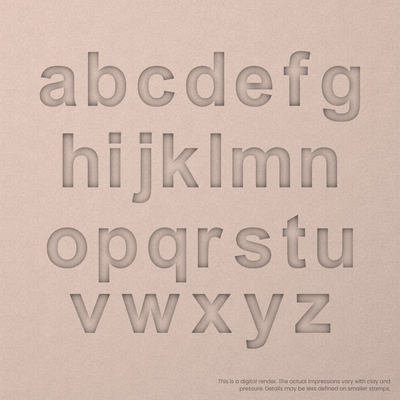 Arial Bold | Font Rail Stamp Sets | Letters, Numbers, and Symbols - Ceramind® Tools