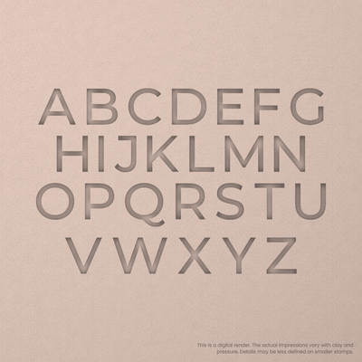 Montserrat | Font Rail Stamp Sets | Letters, Numbers, and Symbols - Ceramind® Tools