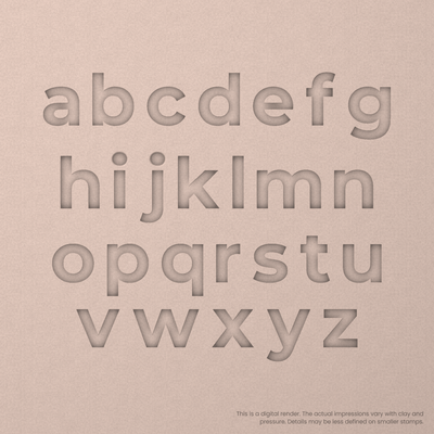 Montserrat | Font Rail Stamp Sets | Letters, Numbers, and Symbols - Ceramind® Tools