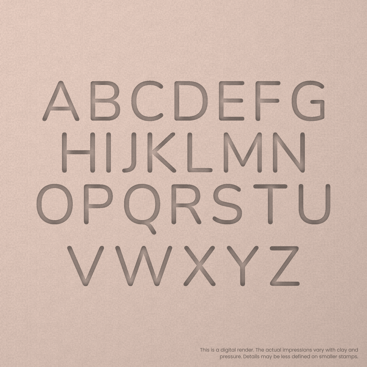 Nunito | Font Rail Stamp Sets | Letters, Numbers, and Symbols - Ceramind® Tools