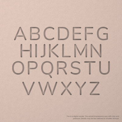 Nunito | Font Rail Stamp Sets | Letters, Numbers, and Symbols - Ceramind® Tools