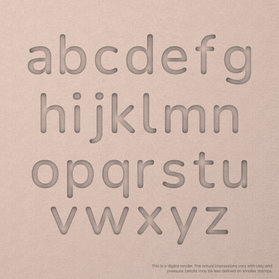 Nunito | Font Rail Stamp Sets | Letters, Numbers, and Symbols - Ceramind® Tools