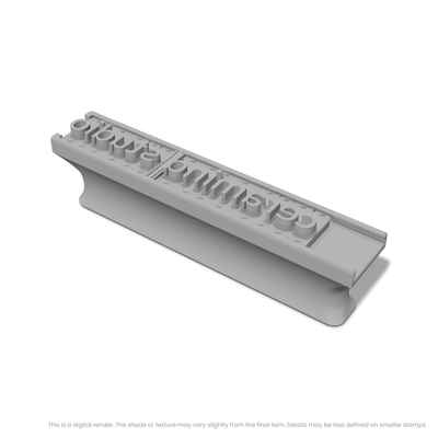 Nunito | Font Rail Stamp Sets | Letters, Numbers, and Symbols - Ceramind® Tools