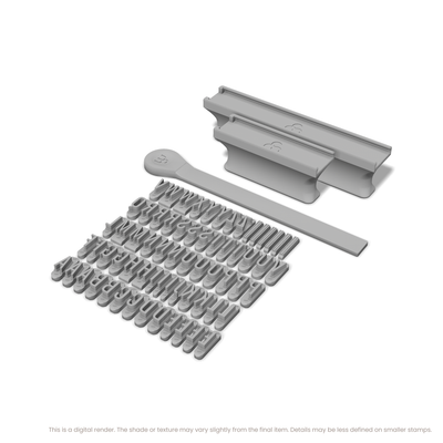 Oswald | Font Rail Stamp Sets | Letters, Numbers, and Symbols - Ceramind® Tools