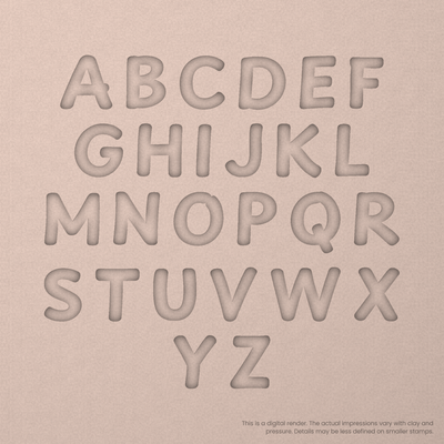 Playpen Sans | Font Rail Stamp Sets | Letters, Numbers, and Symbols - Ceramind® Tools