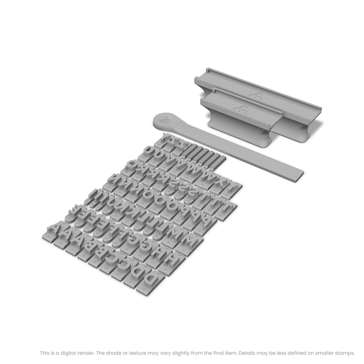 Playpen Sans | Font Rail Stamp Sets | Letters, Numbers, and Symbols - Ceramind® Tools