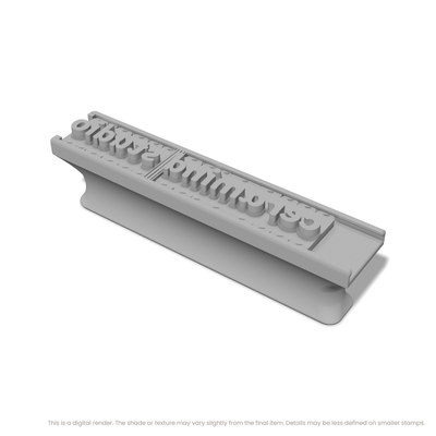Playpen Sans | Font Rail Stamp Sets | Letters, Numbers, and Symbols - Ceramind® Tools
