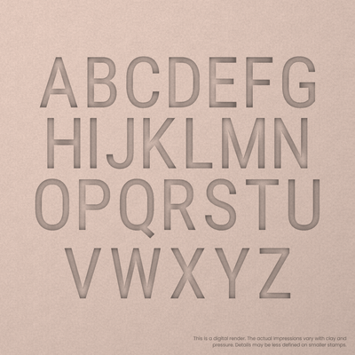 Roboto Condensed | Font Rail Stamp Sets | Letters, Numbers, and Symbols - Ceramind® Tools