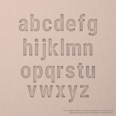 Roboto Condensed | Font Rail Stamp Sets | Letters, Numbers, and Symbols - Ceramind® Tools