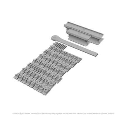 Sora | Font Rail Stamp Sets | Letters, Numbers, and Symbols - Ceramind® Tools