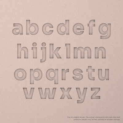 Sora | Font Rail Stamp Sets | Letters, Numbers, and Symbols - Ceramind® Tools