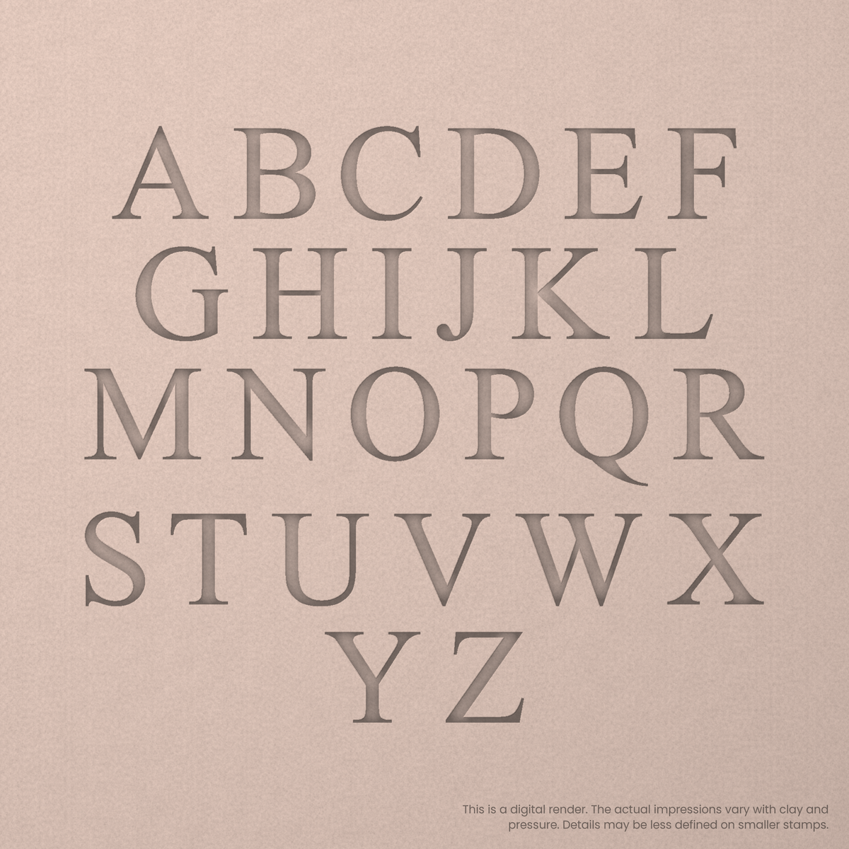 Times New Roman | Font Rail Stamp Sets | Letters, Numbers, and Symbols - Ceramind® Tools