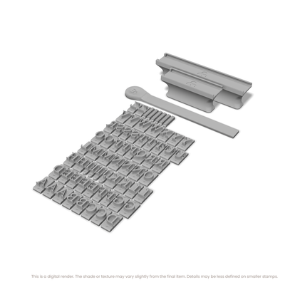Times New Roman | Font Rail Stamp Sets | Letters, Numbers, and Symbols - Ceramind® Tools