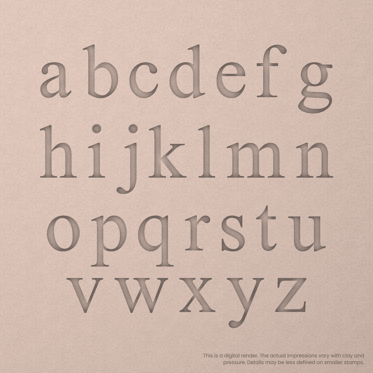 Times New Roman | Font Rail Stamp Sets | Letters, Numbers, and Symbols - Ceramind® Tools