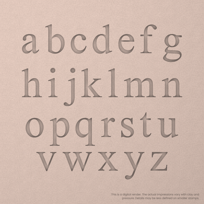 Times New Roman | Font Rail Stamp Sets | Letters, Numbers, and Symbols - Ceramind® Tools