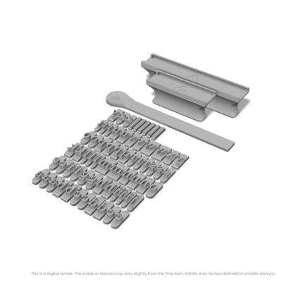 Times New Roman | Font Rail Stamp Sets | Letters, Numbers, and Symbols - Ceramind® Tools