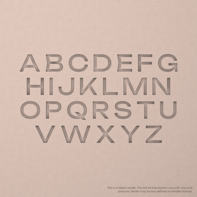 Unbounded | Font Rail Stamp Sets | Letters, Numbers, and Symbols - Ceramind® Tools