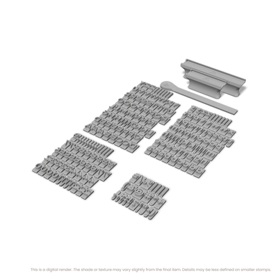 Montserrat | Font Rail Stamp Sets | Letters, Numbers, and Symbols - Ceramind® Tools