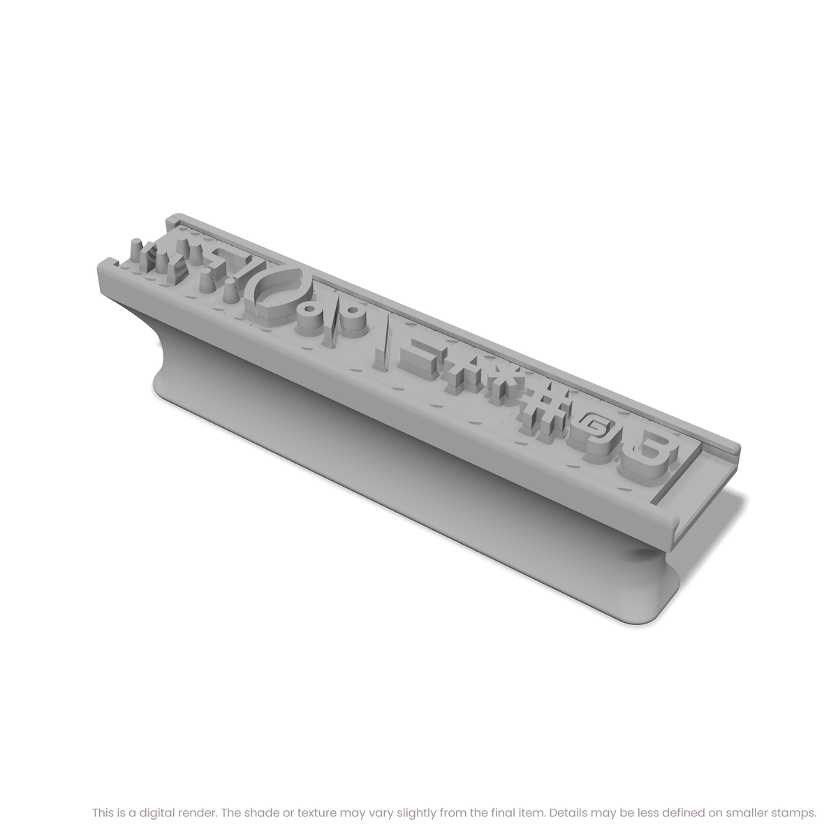 Audiowide | Font Rail Stamp Sets | Letters, Numbers, and Symbols - Ceramind® Tools