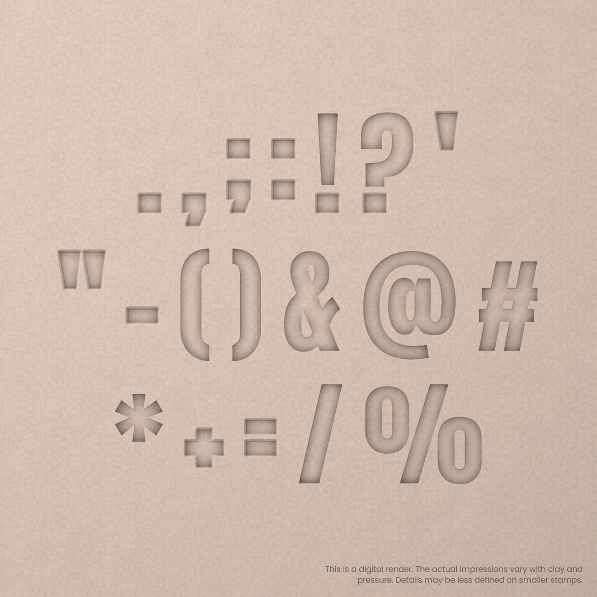 Anton Regular | Font Rail Stamp Sets | Letters, Numbers, and Symbols - Ceramind® Tools