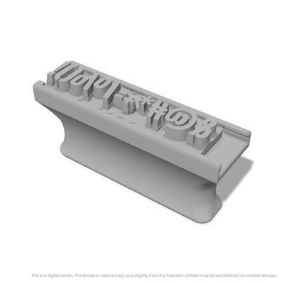 Anton Regular | Font Rail Stamp Sets | Letters, Numbers, and Symbols - Ceramind® Tools