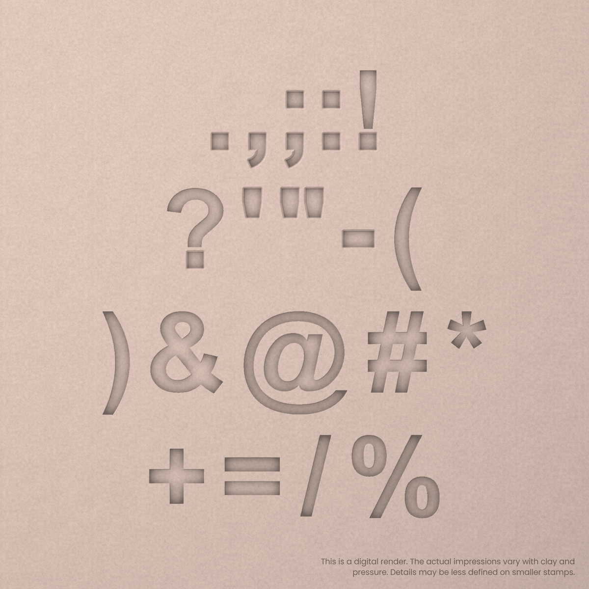 Arial Bold | Font Rail Stamp Sets | Letters, Numbers, and Symbols - Ceramind® Tools