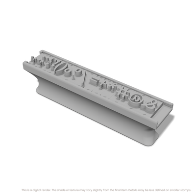 Lora | Font Rail Stamp Sets | Letters, Numbers, and Symbols - Ceramind® Tools