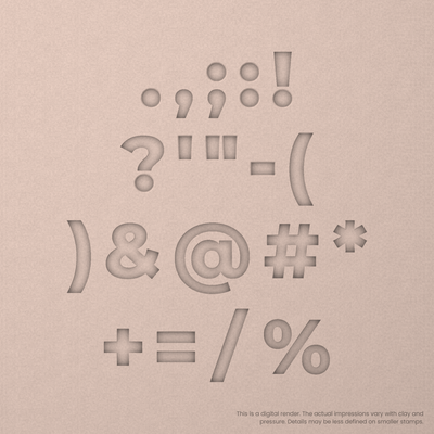 Montserrat | Font Rail Stamp Sets | Letters, Numbers, and Symbols - Ceramind® Tools