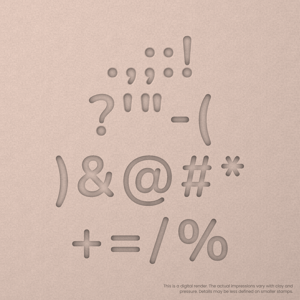 Nunito | Font Rail Stamp Sets | Letters, Numbers, and Symbols - Ceramind® Tools