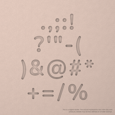 Nunito | Font Rail Stamp Sets | Letters, Numbers, and Symbols - Ceramind® Tools