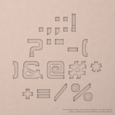 Orbitron | Font Rail Stamp Sets | Letters, Numbers, and Symbols - Ceramind® Tools
