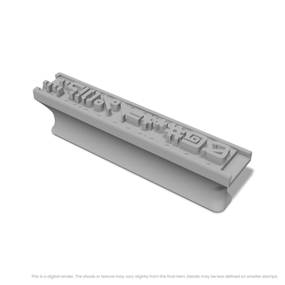 Orbitron | Font Rail Stamp Sets | Letters, Numbers, and Symbols - Ceramind® Tools